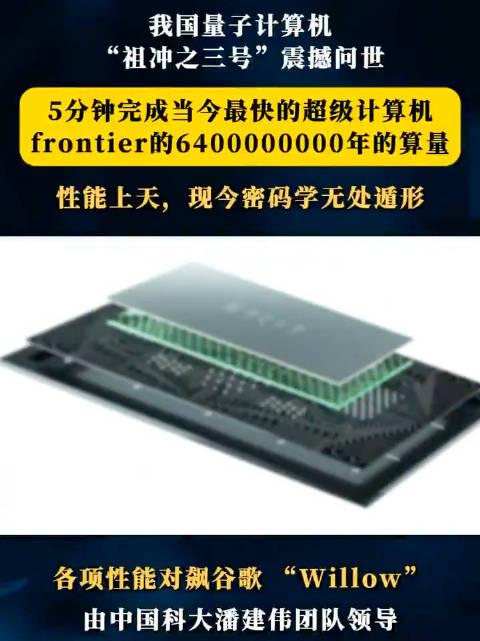求解特定问题比超算快千万亿倍!中国科学家成功研制“祖冲之三号”量子计算原型机